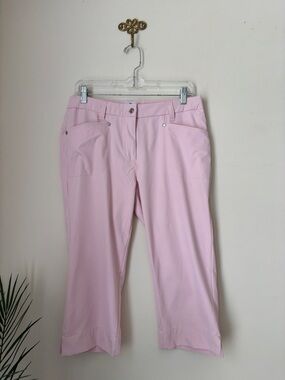 Daily Sports Pink Lyric Capri's Sz 8 Golf Athleisure Spring Summer